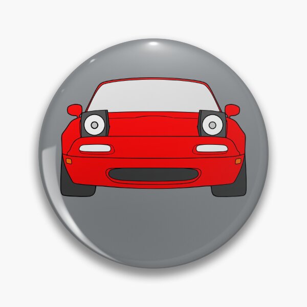 Item preview, Mazda Miata MX-5 NA front classic red color designed and sold by EdimDesign.