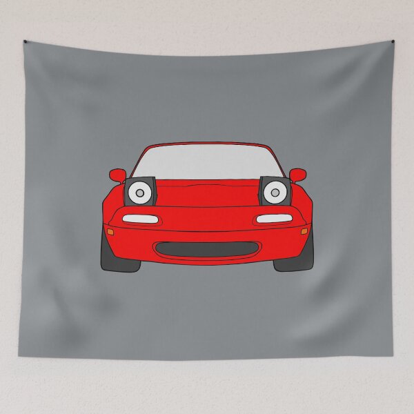 Item preview, Mazda Miata MX-5 NA front classic red color designed and sold by EdimDesign.