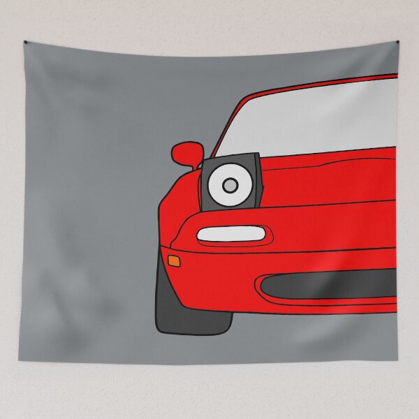 Item preview, Mazda Miata MX-5 NA front classic red color designed and sold by EdimDesign.