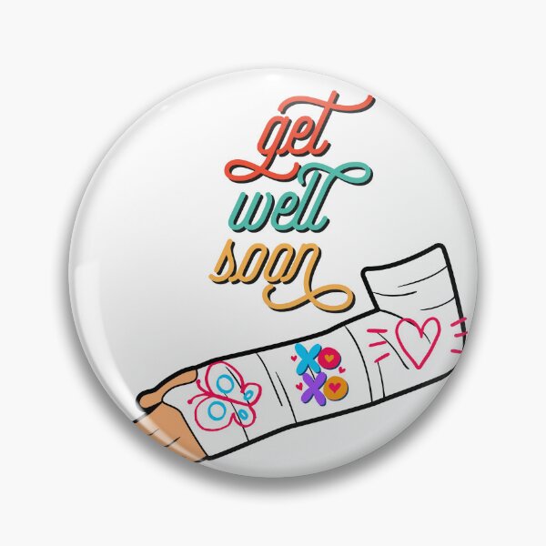 Item preview, xoxo love get well soon broken arm Greeting Card sticker designed and sold by helkav.