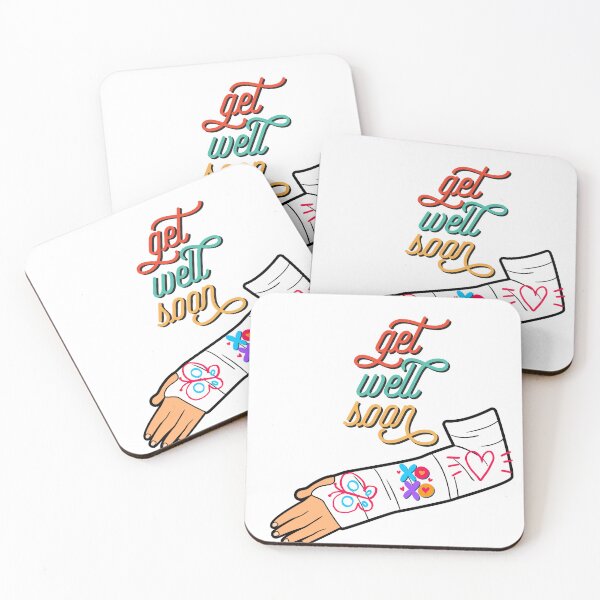 Item preview, xoxo love get well soon broken arm Greeting Card sticker designed and sold by helkav.