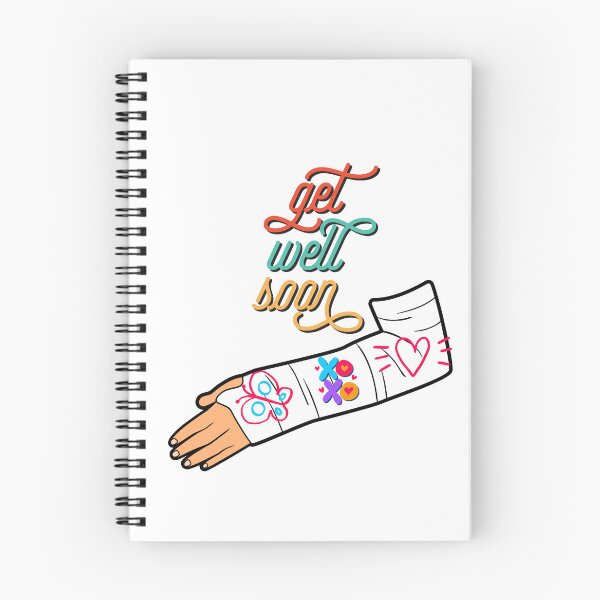 Item preview, xoxo love get well soon broken arm Greeting Card sticker designed and sold by helkav.