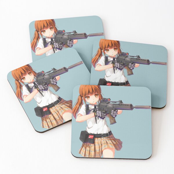 Item preview, Anime girl with gun design cool designed and sold by JacinLeffler.