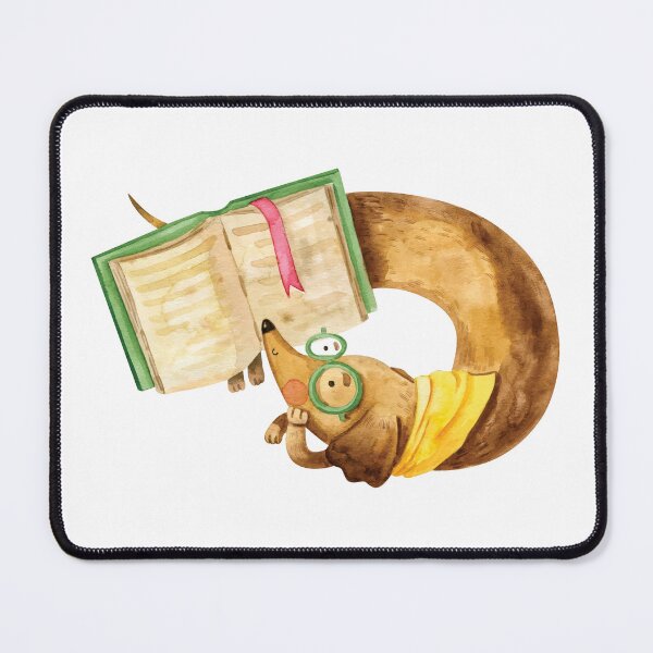 Item preview, Cute Dachshund Reading designed and sold by chillaxcats.