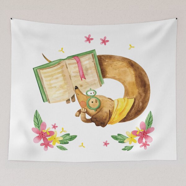 Item preview, Cute Dachshund Reading designed and sold by chillaxcats.