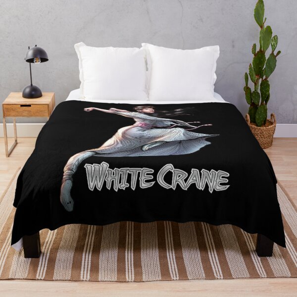 Item preview, White Crane - The Route of Karate! Fun Cartoon Style Karate Girl designed and sold by TheKarateStore.