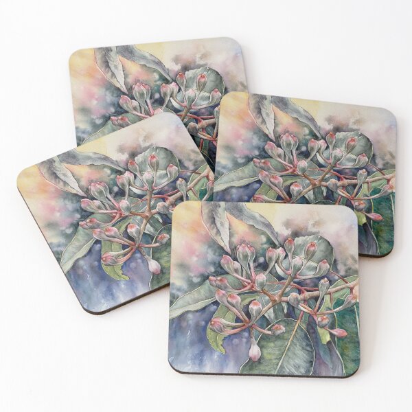 Item preview, Eucalyptus gum nuts and leaves watercolour  designed and sold by Chris Hobel.