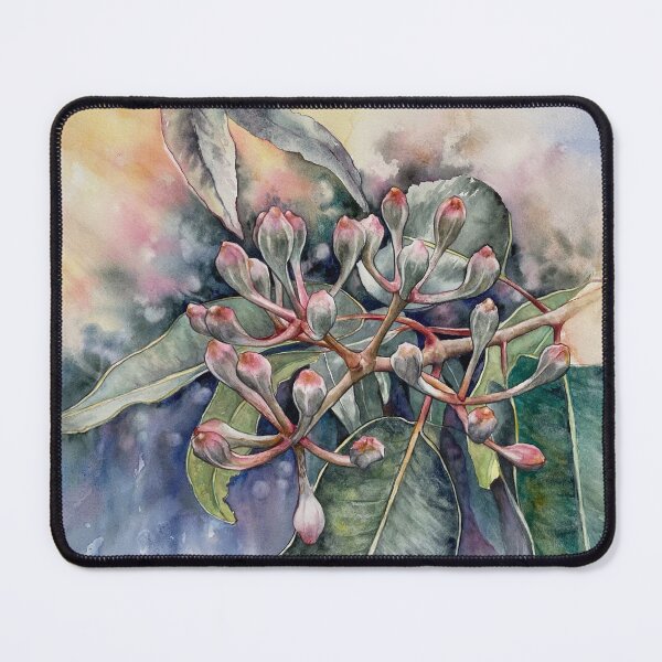 Item preview, Eucalyptus gum nuts and leaves watercolour designed and sold by Chris Hobel.