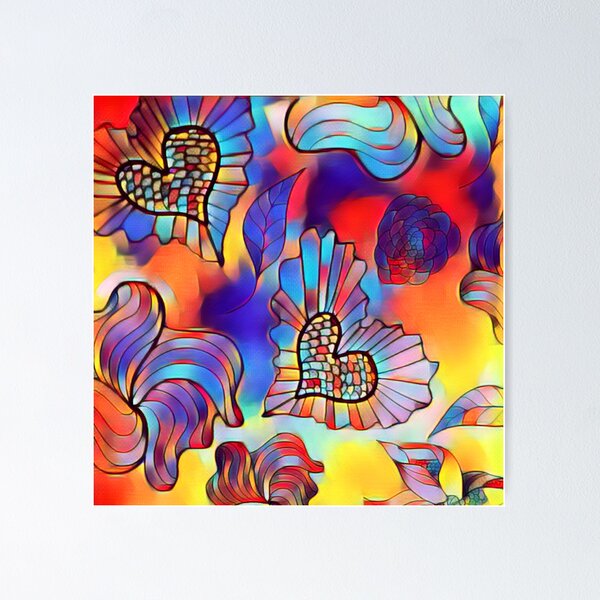 Item preview, Fun Rainbow Hearts designed and sold by KirstenStar.