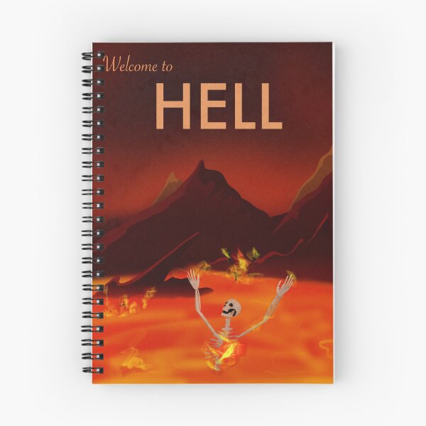 Item preview, Welcome to Hell travel poster designed and sold by KuronekoStudio.