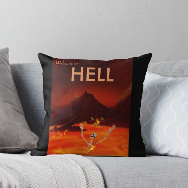 Item preview, Welcome to Hell travel poster designed and sold by KuronekoStudio.