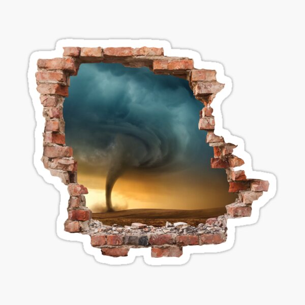 Vista previa del artículo con la obra «Tornado Tormenta Destrucción de muros Cazador de huracanes Meteorología», diseñado y vendido por Aleodor.