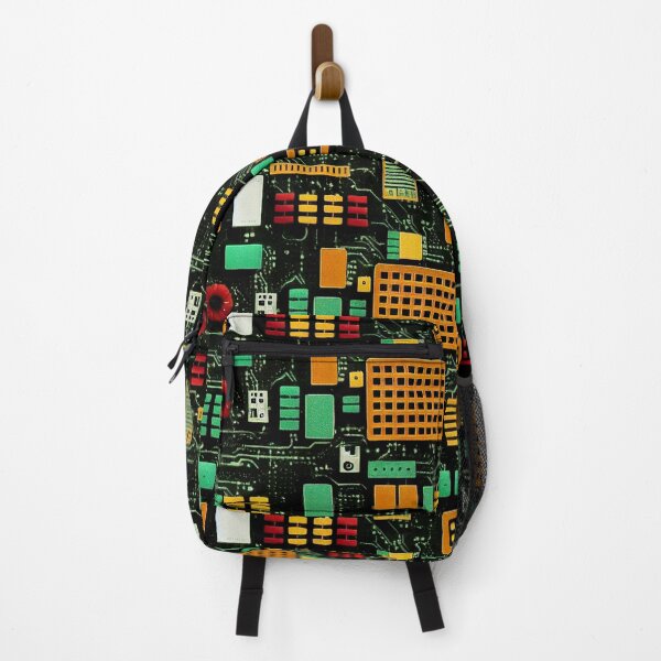 Item preview, Retro circuit board repeating pattern designed and sold by mark burban.