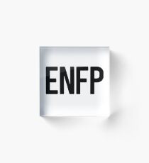 ENFP - black Acrylic Block