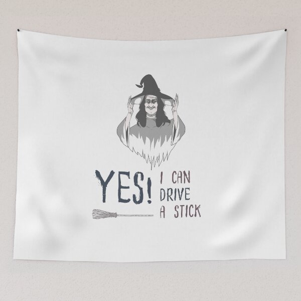 Item preview, Yes I Can Drive A Stick Shirt, Witch Shirt, Happy Halloween Gift Shirt, Halloween Shirt, Halloween Tee, Fall Shirts, Broomstick Shirt designed and sold by YouSsefHN05.