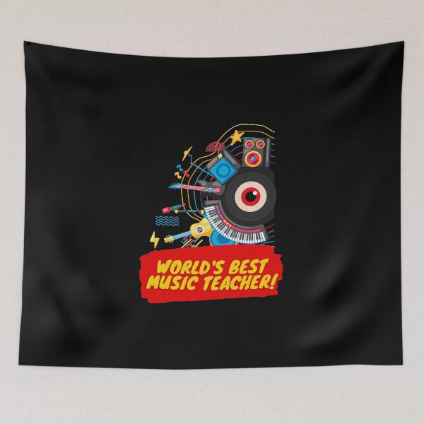 Item preview, World's Best Music Teacher Design designed and sold by myspookycuties.