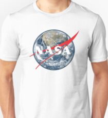 NASA-Ansicht der Erde Slim Fit T-Shirt