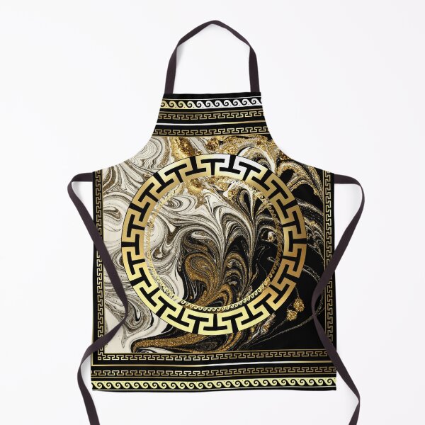 Item preview, Black White and Gold Sand Greek Key designed and sold by Yiorgos Designs.