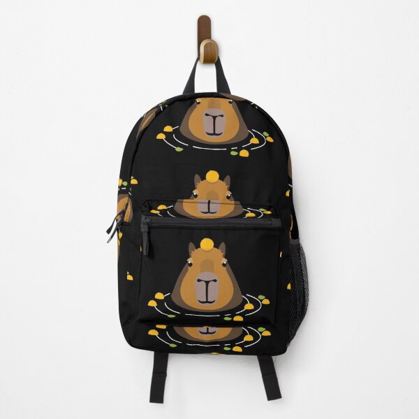 Item preview, Cute Capybara with Oranges Swimming  designed and sold by Happy Puppy Print On Demand.