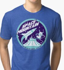 SPACE MOUNTAIN (blues) Tri-blend T-Shirt