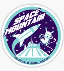 SPACE MOUNTAIN (blues) Sticker