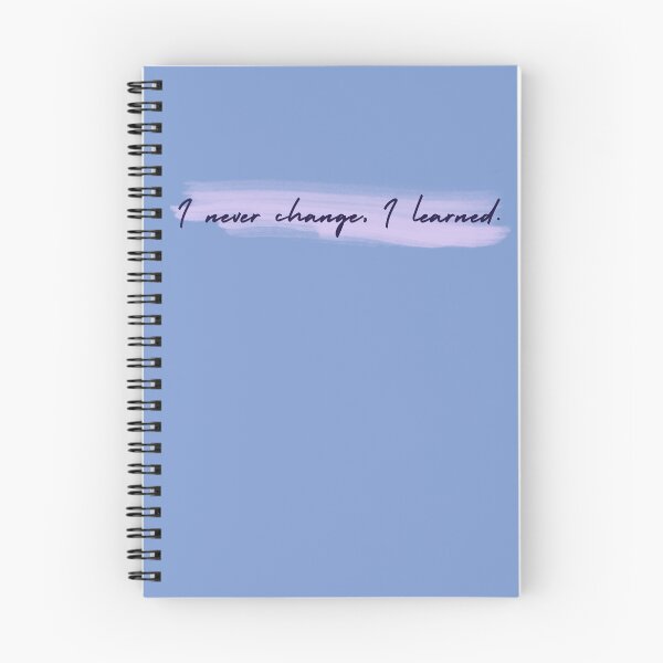 Item preview, I never change, I learned | Short Phrase Quote | Brush Watercolor designed and sold by YvaineDesign.