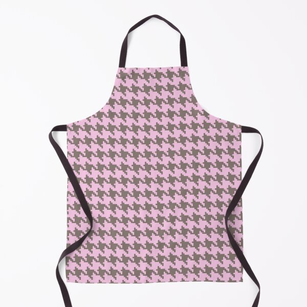 Item preview, Houndstooth check - gray and pink designed and sold by LaBelleMaison.