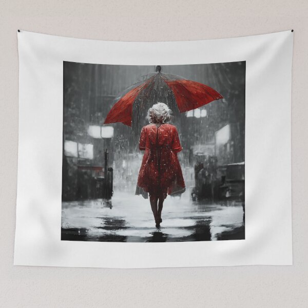 Item preview, Future lady in the rain  designed and sold by SpaceDesigns ⭐⭐⭐⭐⭐.