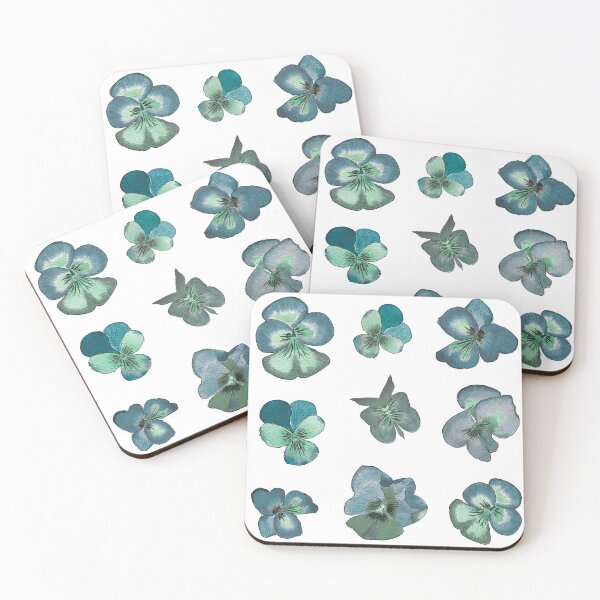 Item preview, Little Watercolor Turquoise Flowers designed and sold by Pavnud.