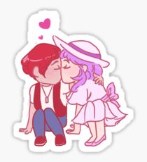 Chocolat Macaron Kisses Sticker