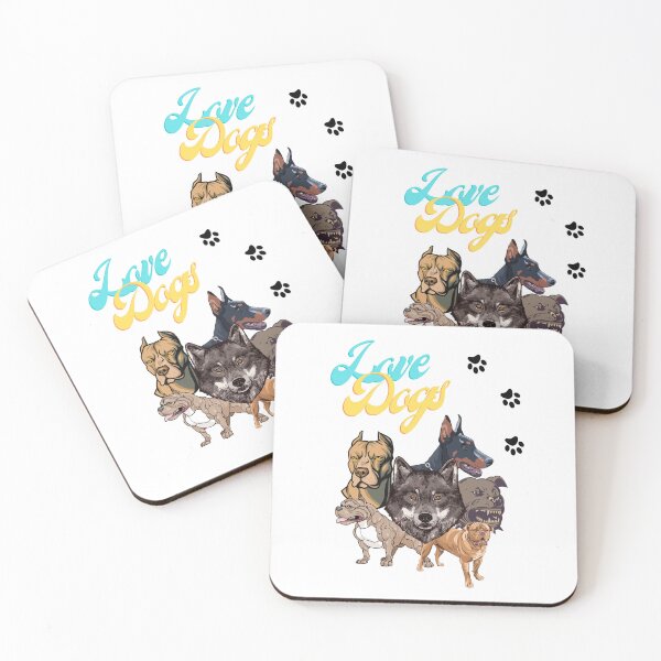 Item preview, Love dogs - vicious dogs for dog lovers designed and sold by Kubala.