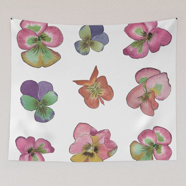 Item preview, Little Watercolor violet pink Flowers designed and sold by Pavnud.