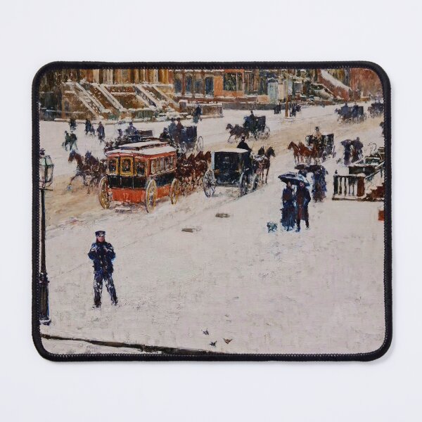 Item preview, Fifth Avenue in Winter New York American Impressionism Childe Hassam designed and sold by Brasilia.