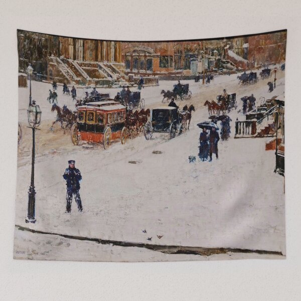 Item preview, Fifth Avenue in Winter New York American Impressionism Childe Hassam designed and sold by Brasilia.