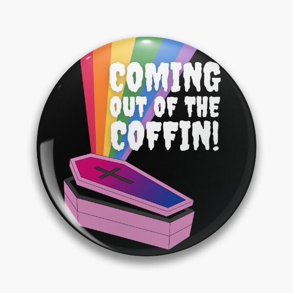 Item preview, Bisexual Goth Coming Out Of The Coffin Bi designed and sold by prideXrainbow.