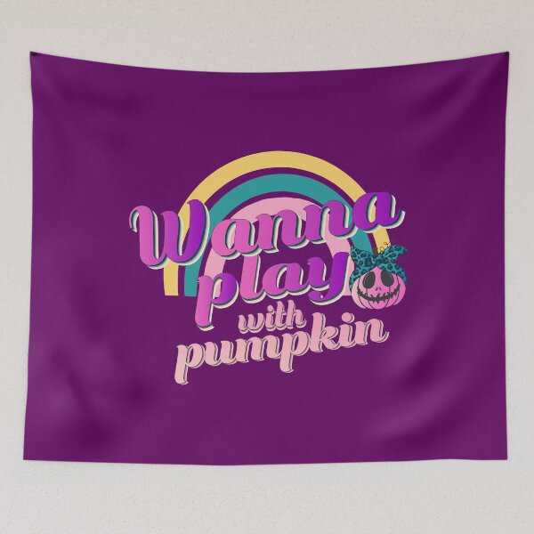 Item preview, Wanna play with pumpkin - happy haloween art - funny pumpkin art designed and sold by ALLURE-minimal.