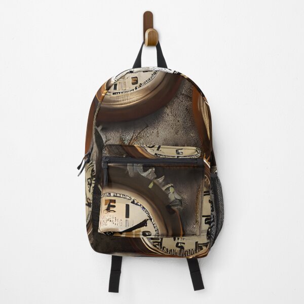 Item preview, Steampunk retro background with gears and clocks on rusty metal  designed and sold by UDDesign.