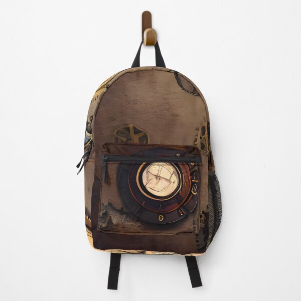 Item preview, Steampunk retro background with gears, compass and maps on rusty metal  designed and sold by UDDesign.