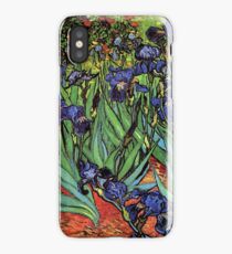 'Blue Irises' by Vincent Van Gogh (Reproduction) iPhone Case/Skin