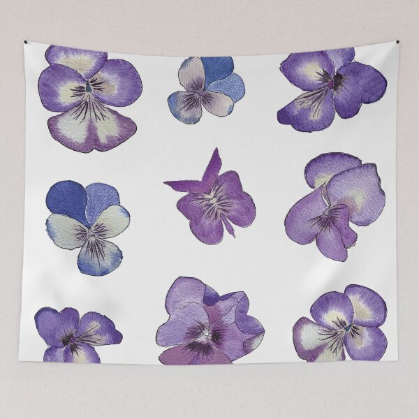 Item preview, Little Watercolor Violet Flowers designed and sold by Pavnud.