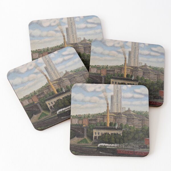 Item preview, Pittsburgh Oakland Cathedral of Learning Oil on Canvas Design designed and sold by Brasilia.