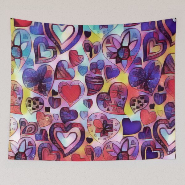 Item preview, Cute Hearts Pattern designed and sold by KirstenStar.