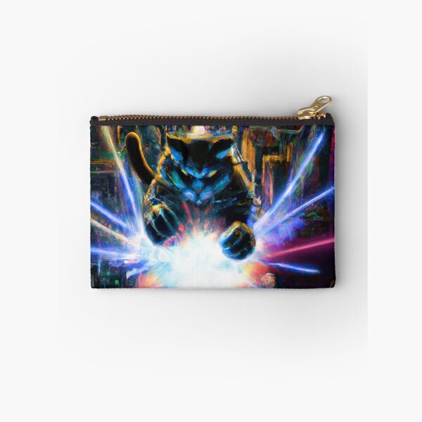 Item preview, robot mecha cat destroying new york city designed and sold by LeviTheOtaku.