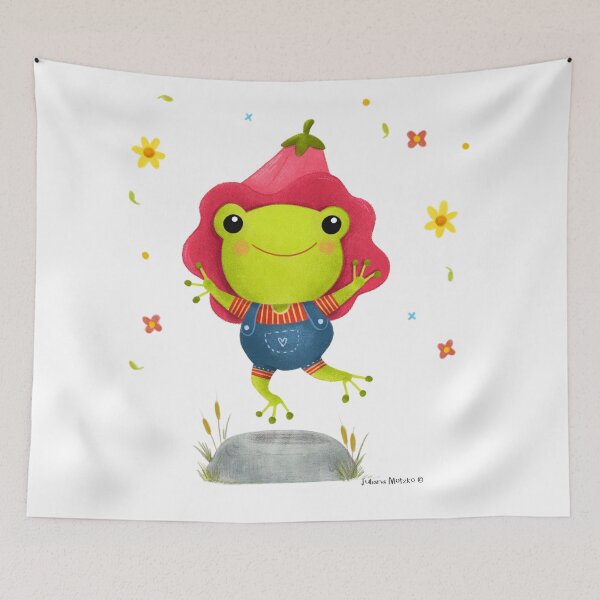 Item preview, Hello Spring Frog designed and sold by julianamotzko.