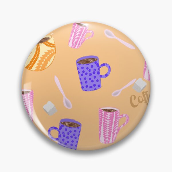 Item preview, Coffee cups pattern designed and sold by CarlyMadeThis.