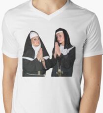 Saint Paris Hilton and Nicole Richie V-Neck T-Shirt