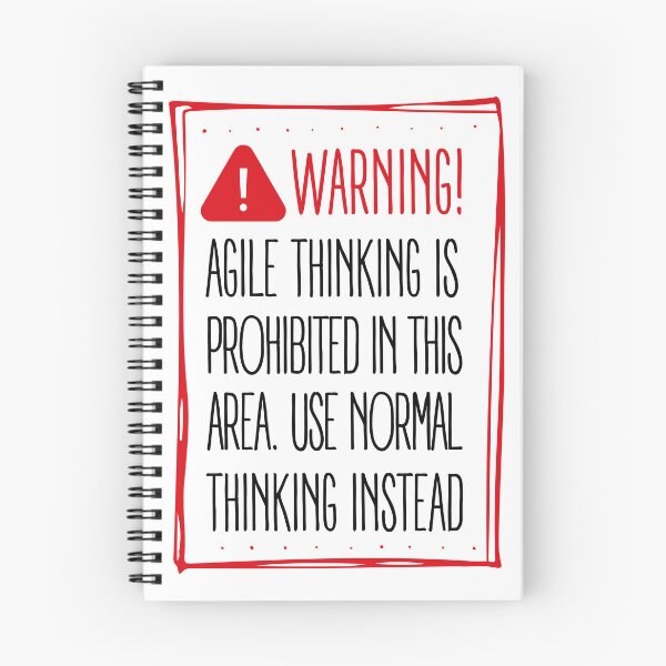 Item preview, No Agile Warning Sign designed and sold by trendingatees.