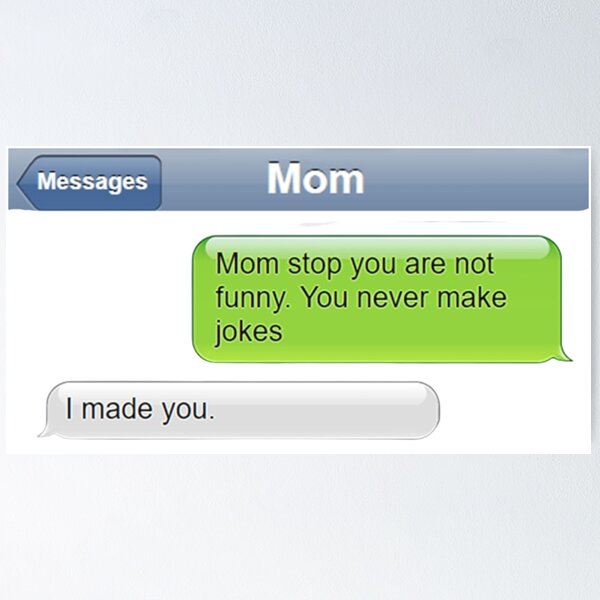 Item preview, Mom and me jokes designed and sold by MaxManN1.