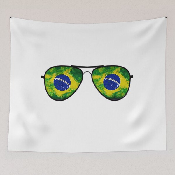 Item preview, Brazilian Flag Sunglasses designed and sold by Swigalicious.