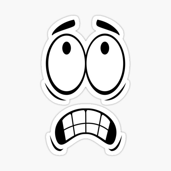 Scared Face Sticker by Artandsuchevan for iOS & Android